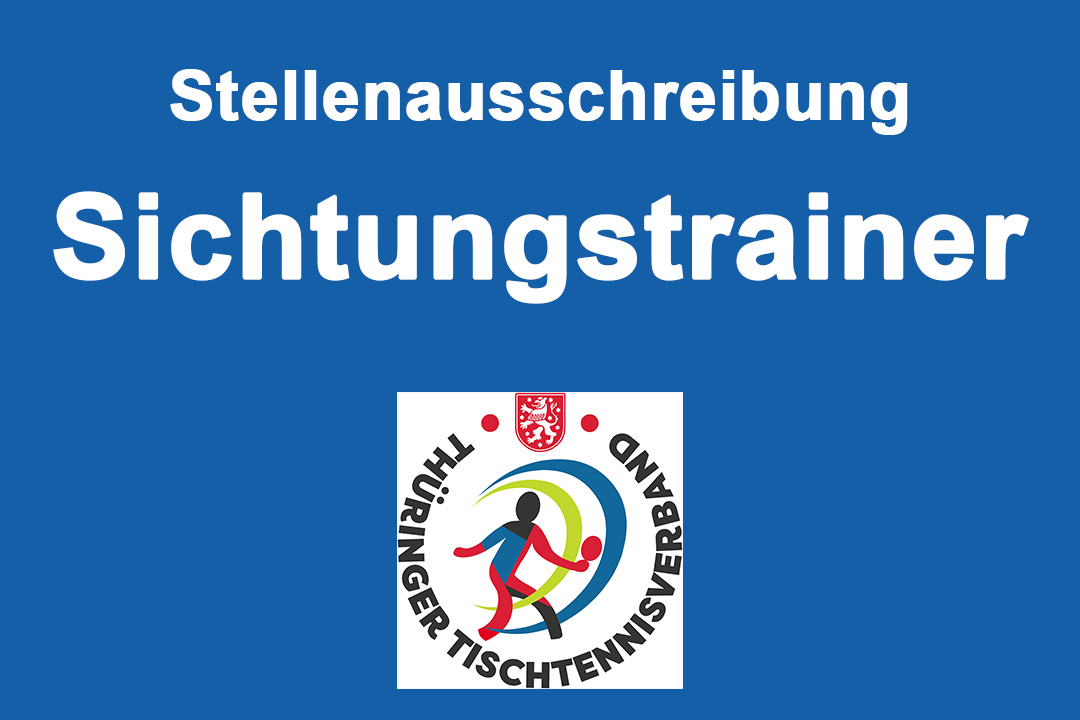Ausschreibung Sichtungstrainer:in für TTTV